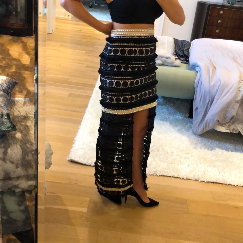 Textured Pant Skirt
